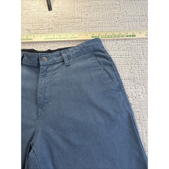Volcom Chino Khaki Shorts Mens Size 32 X 10 Blue Cotton/Polyester - Picture 9 of 11
